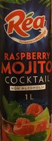 Raspberry mojito cocktail