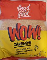 Food on foot WOW! sandwich