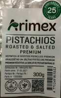 Pistachios, roasted & salted. Premium.