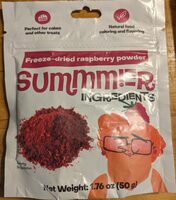 Freeze-dried raspberry powder