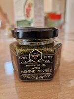 Dessert au miel avec menthe poivrée