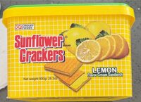Sunflower Crackers Lemon Flavor