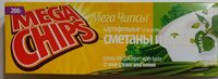Мегачипсы картофельные со вкусом сметаны и лука