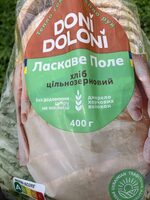 Хліб цільнозерновий «Ласкаве поле» нарізаний скибками