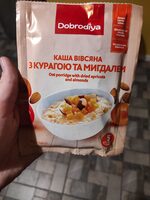Каша вівсяна з курагою ти мигдалем