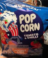 Popcorn tomate chili