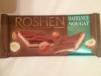 Roshen Ciocolată cu lapte și nuga de alune