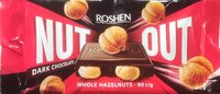 Шоколад "Nut Out Whole Hazelnuts" чорний, з цілими лісовими горіхами