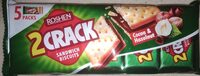 Печиво затяжне "2 Crack Sandwich Biscuits", з начинкою "Какао - Горіх"