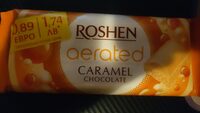 Aerated caramel chocolate