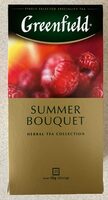 Чай трав'яний дрібний зі смаком і ароматом малини Summer bouquet