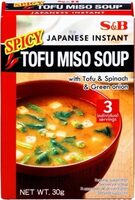 Soupe Miso Tofu Epicee S &B