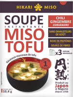 Soupe Miso Tofu instantanée Chili, Gingembre