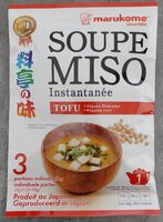 Soupe miso instantanée / Tofu + Algues Wakame + Oignons vert