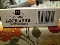 Barretta ai cereali con cioccolato fondente