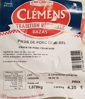 Pieds de porc demi-sel