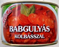 Babgulyás kolbásszal