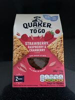 Porridge to go strawberry raspberry cranberry