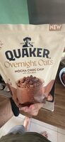 Overnight Oats Mocha Choc Chip with chia seeds