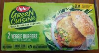 2 Veggie Burgers com 5 vegetais