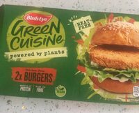 Green crusine burgers chicken