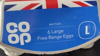 6 large free range eggs