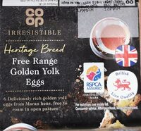 Free Range Golden Yolk Eggs