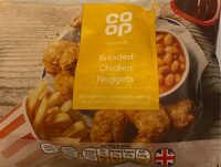 Breaded chicken nuggets