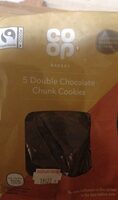 5 Double Chocolate Chunk Cookies