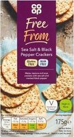 Co-op Free From Sea Salt & Black Pepper Crackers