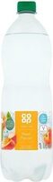 Co-op Peach Flavour Sparkling Spring Water Drink No Added Sugar with Sweeteners 1 Litre