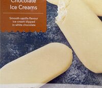 White chocolate ice creams