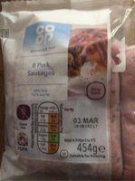 8 pork sausages