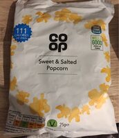 Sweet and salted popcorn