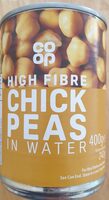 High Fibre Chick Peas In Water