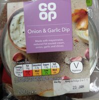 06 CREAMY ONION & GARLIC DIP per 14 pack (50g) Ene