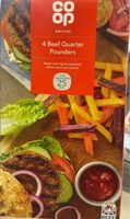 4 Beef Quarter Pounders