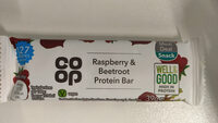 Raspberry and beetroot Protein bar