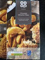 Breaded whitefish fillets