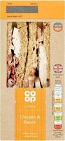 Chicken & Bacon With Mayonnaise On Malted Bread