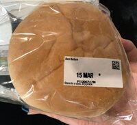4 Large White Bap