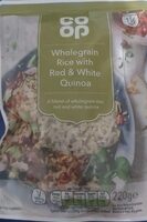 Wholegrain rice with red and white quinoa