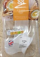2 scotch eggs
