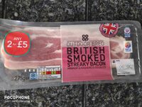 Outdoor bred smoked streaky bacon