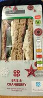 Brie and Cranberry sandwich