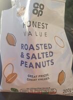 Roasted and salted peanuts