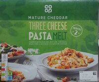 Three cheese pasta melt