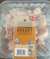Diced chicken breast