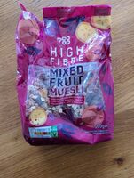 High fibre mixed fruit muesli