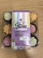 9Rainbow Cupcakes